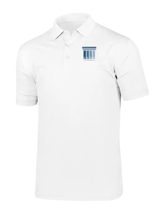 Callaway Vibrant Bright White Ventilated Polo w/KKHB Attorneys Logo