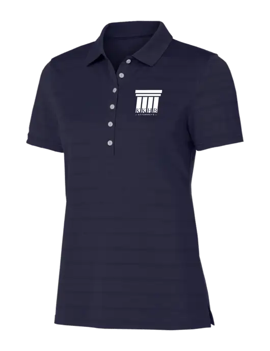 Callaway Womens Navy Ventilated Polo w/KKHB Attorneys Logo