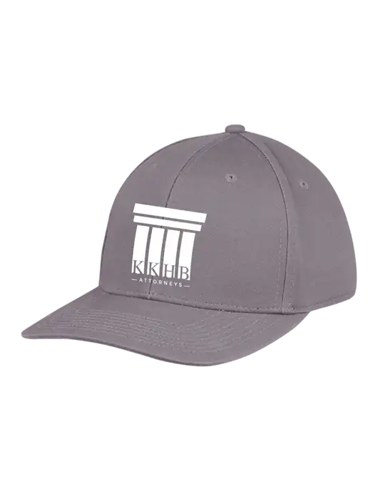 Premium Modern Structured Twill Charcoal Snapback Cap w/KKHB Attorneys Logo