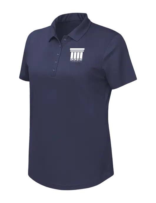 Callaway Womens Birdseye Navy Polo w/KKHB Attorneys Logo