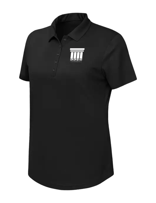 Callaway Womens Birdseye Black Polo w/KKHB Attorneys Logo