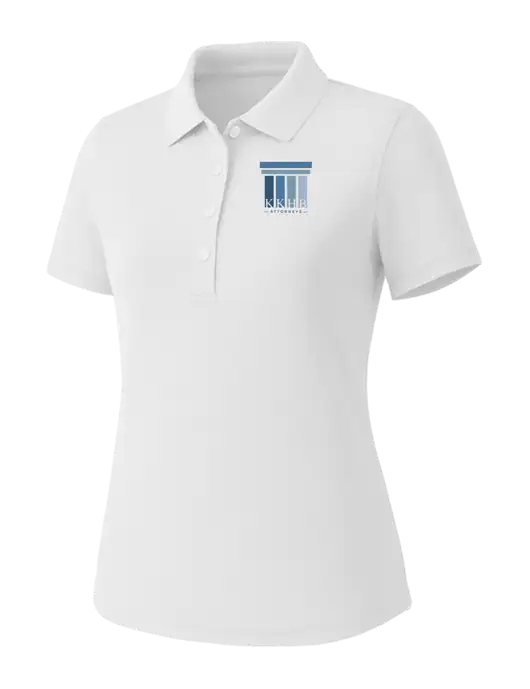 Callaway Womens Core Bright White Performance Polo w/KKHB Attorneys Logo
