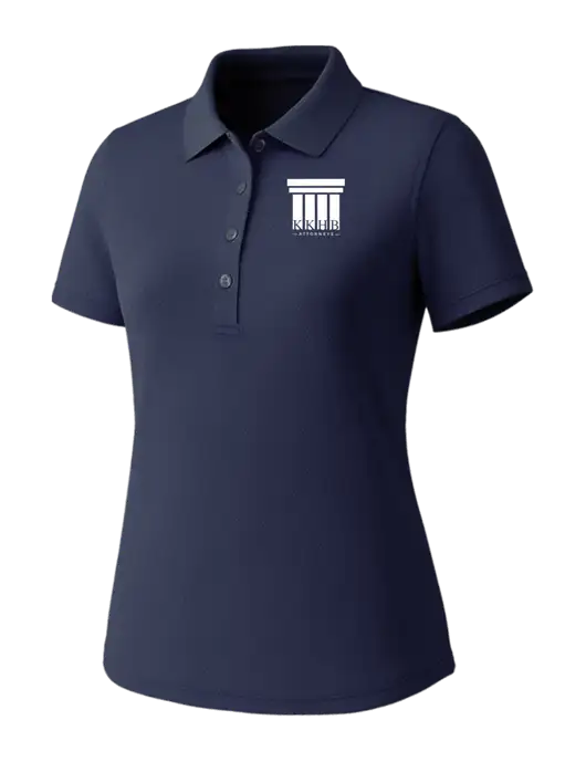 Callaway Womens Core Navy Performance Polo w/KKHB Attorneys Logo