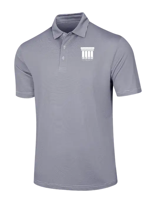 Callaway Navy Fine Line Stripe Polo w/KKHB Attorneys Logo