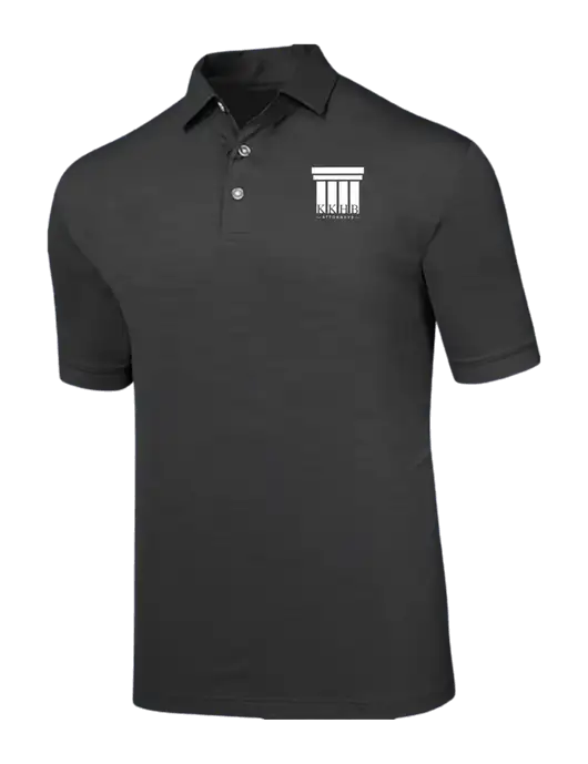 Callaway Black Fashion Tonal Polo w/KKHB Attorneys Logo