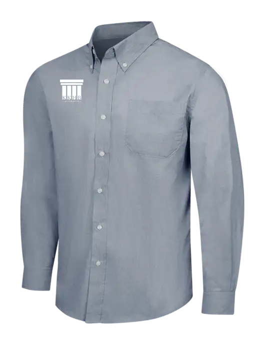 Navy Frost Crosshatch Easy Care Shirt w/KKHB Attorneys Logo