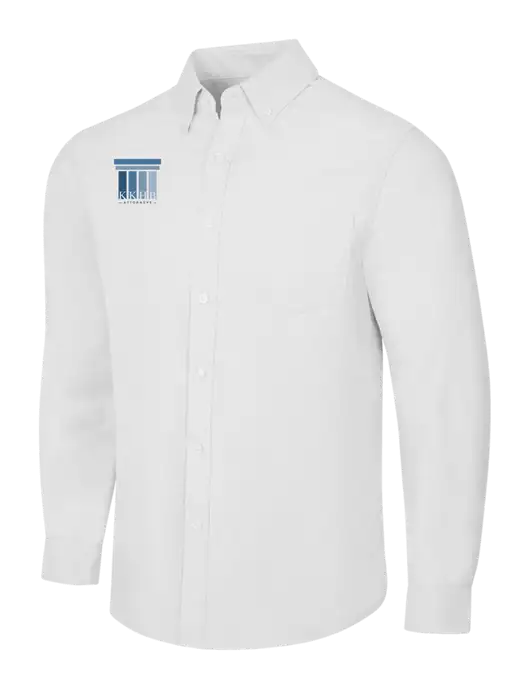 White SuperPro Oxford Shirt w/KKHB Attorneys Logo