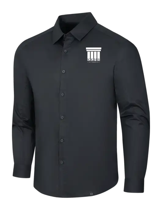 OGIO Black Commuter Woven Shirt w/KKHB Attorneys Logo