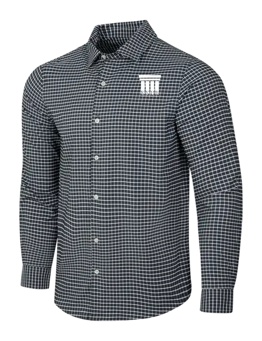 Dark Grey/White City Stretch Shirt w/KKHB Attorneys Logo
