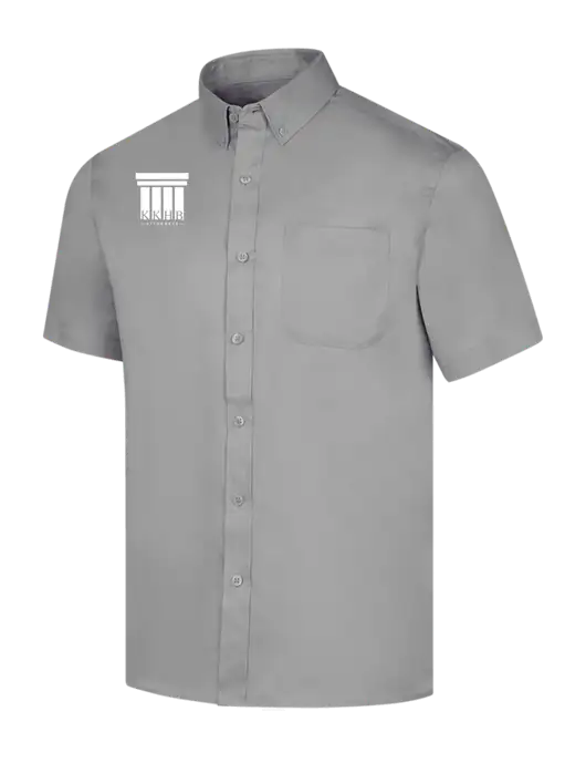 Short Sleeve Light Grey Superpro React Twill Shirt w/KKHB Attorneys Logo