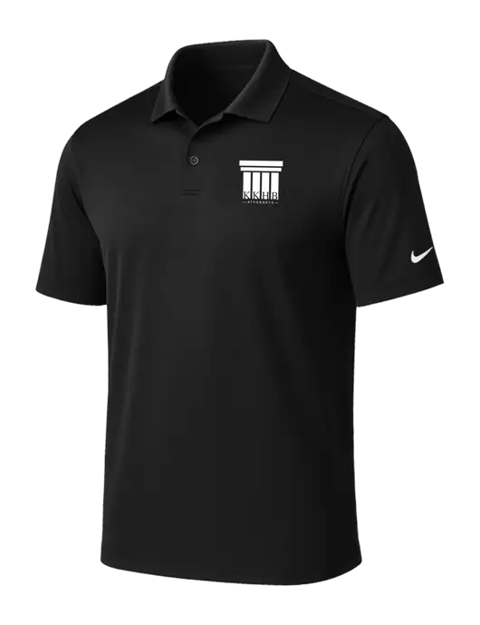 NIKE Black Victory Solid Polo w/KKHB Attorneys Logo