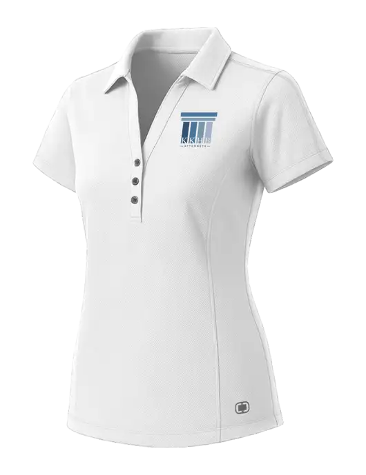 OGIO Womens White ONYX Polo w/KKHB Attorneys Logo