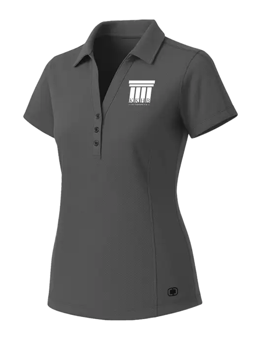 OGIO Womens Medium Grey ONYX Polo w/KKHB Attorneys Logo