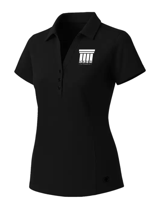 OGIO Womens Blacktop ONYX Polo w/KKHB Attorneys Logo