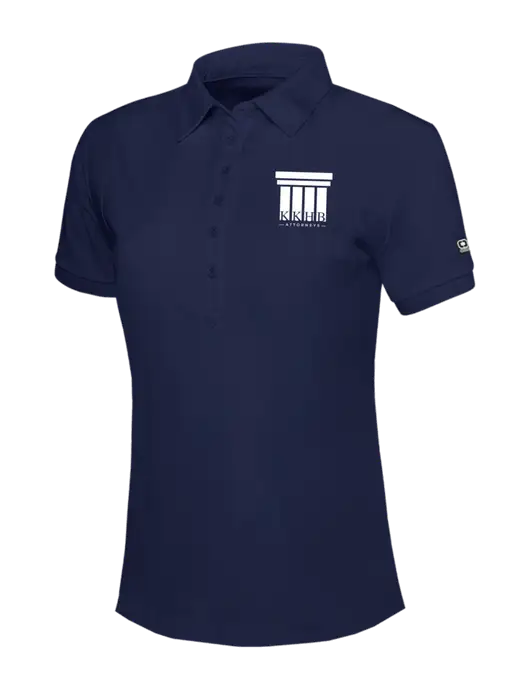 OGIO Womens Navy Jewel Polo w/KKHB Attorneys Logo