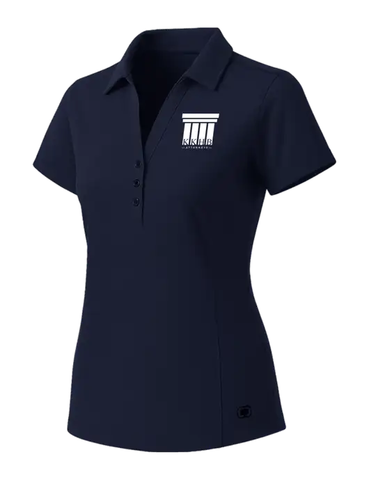OGIO Womens Navy ONYX Polo w/KKHB Attorneys Logo