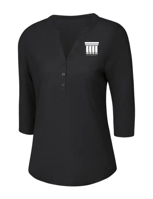 OGIO Blacktop Jewel Henley w/KKHB Attorneys Logo