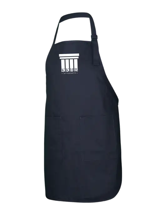 Full-Length Black Apron With Pockets w/KKHB Attorneys Logo