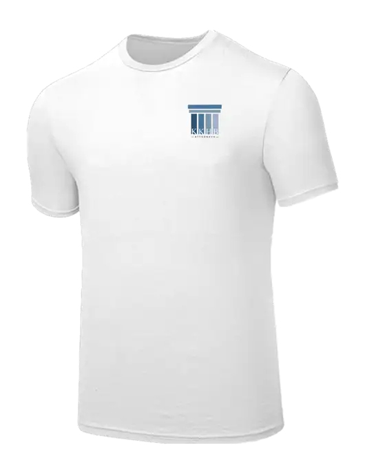 Seriously Soft White T-Shirt w/KKHB Attorneys Logo
