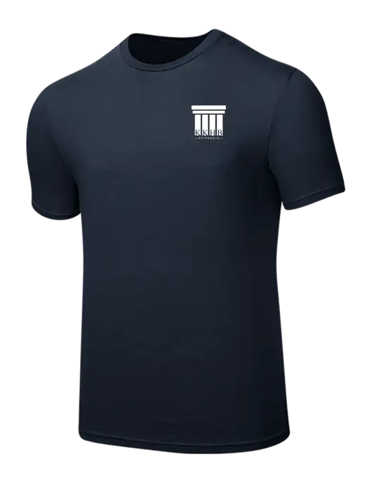 Seriously Soft Navy T-Shirt w/KKHB Attorneys Logo