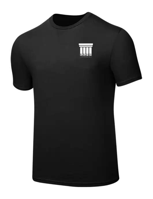 Seriously Soft Black T-Shirt w/KKHB Attorneys Logo