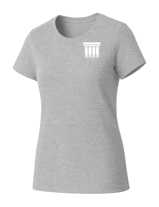 Womens Seriously Soft Light Heathered Grey T-Shirt w/KKHB Attorneys Logo