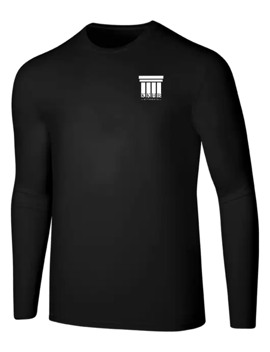 Seriously Soft Black Long Sleeve T-Shirt w/KKHB Attorneys Logo