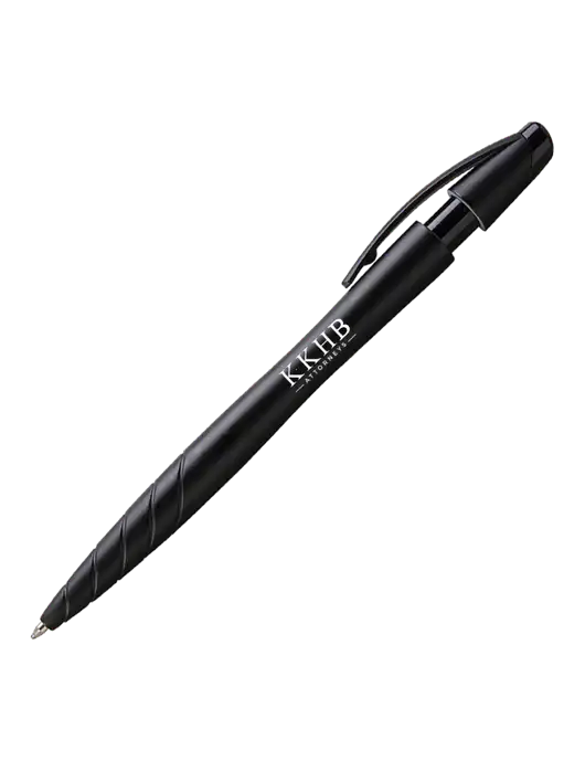 Awali Black Metallic Pen - Black Ink w/KKHB Attorneys Logo