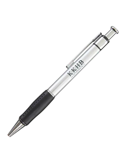 Malta Silver Pen - Black Ink w/KKHB Attorneys Logo