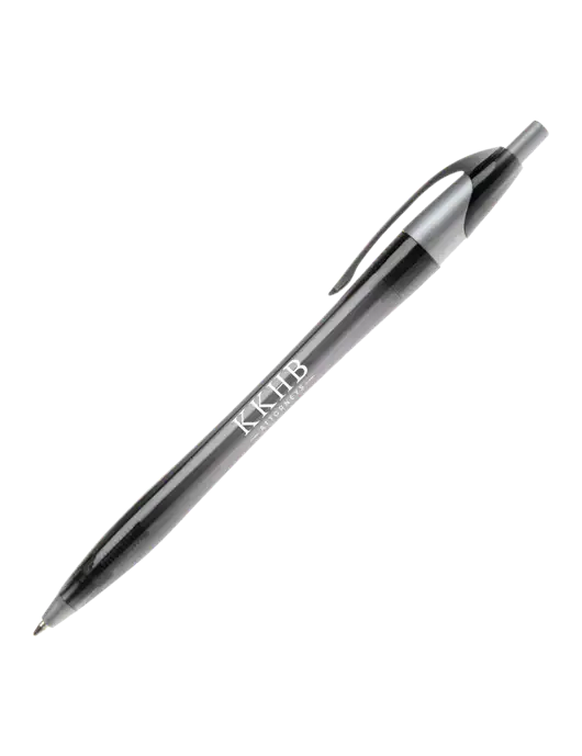 Novella Translucent Black/Silver Jewel Pen - Blue Ink w/KKHB Attorneys Logo