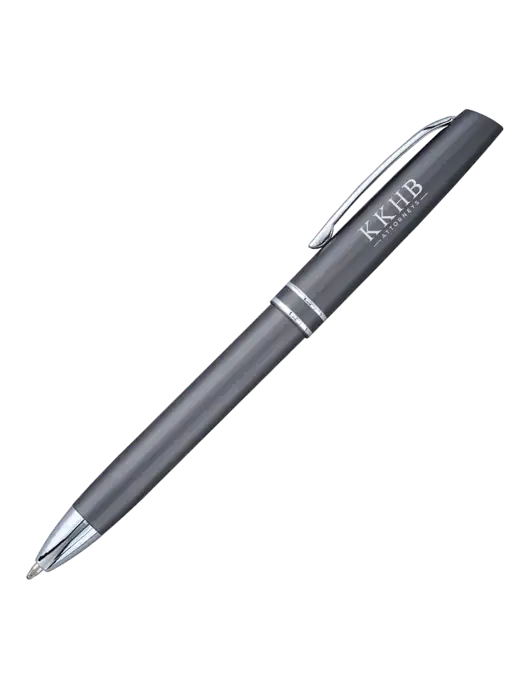 Gunmetal Anguilla Black Ink Pen w/KKHB Attorneys Logo