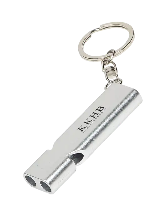 Quick Alert Silver Safety Whistle w/KKHB Attorneys Logo