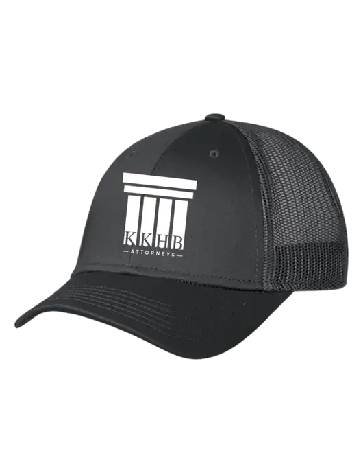 Charcoal Mesh Trucker Cap Snap Back w/KKHB Attorneys Logo