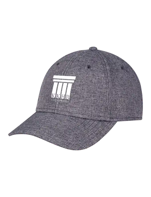 Heather Charcoal Structured Linen Look Cap Hook & Loop w/KKHB Attorneys Logo