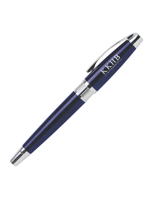 Masscotti Navy Rollerball Pen - Black Ink w/KKHB Attorneys Logo