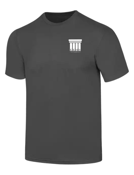 Simply Soft Charcoal 4.5oz  Poly/Combed Ring Spun Cotton T-Shirt w/KKHB Attorneys Logo