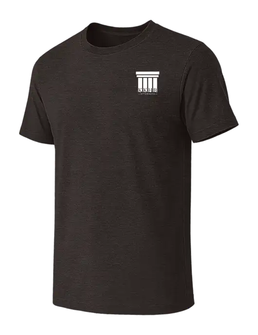 BELLA+CANVAS Dark Grey Heather CVC Short Sleeve Tee w/KKHB Attorneys Logo