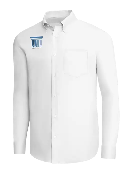 Brooks Brothers White Wrinkle-Free Stretch Pinpoint Shirt w/KKHB Attorneys Logo