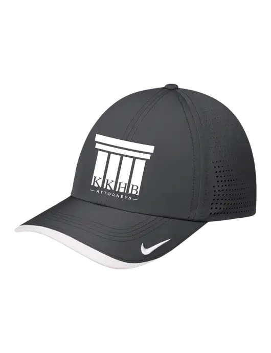 Nike Dark Grey/White Dri-FIT Perforated Performance Cap w/KKHB Attorneys Logo