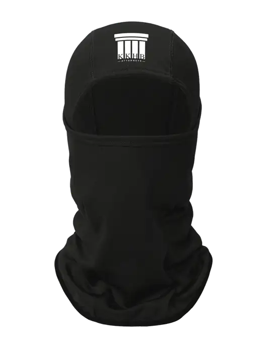 Black CornerStone Smooth Fleece Face Mask w/KKHB Attorneys Logo