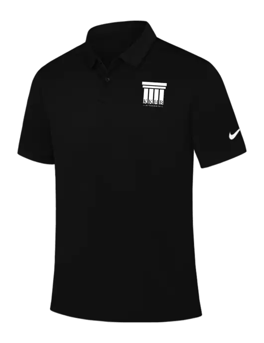 Nike Black Dry Essential Solid Polo w/KKHB Attorneys Logo