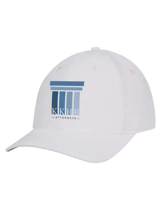 White Nylon Twill Performance Cap w/KKHB Attorneys Logo