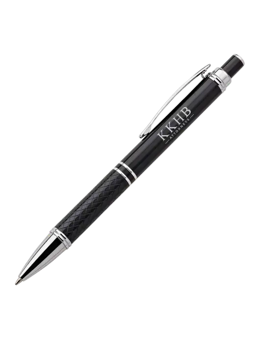 Black Stellar Scribe Pen - Black Ink w/KKHB Attorneys Logo
