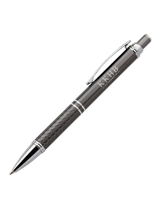 Dark Grey Stellar Scribe Pen - Black Ink w/KKHB Attorneys Logo