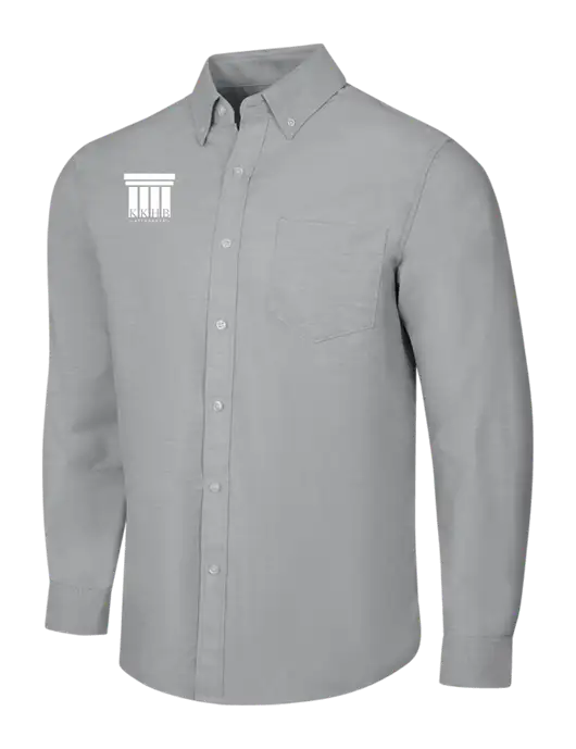 Light Grey SuperPro Oxford Shirt w/KKHB Attorneys Logo