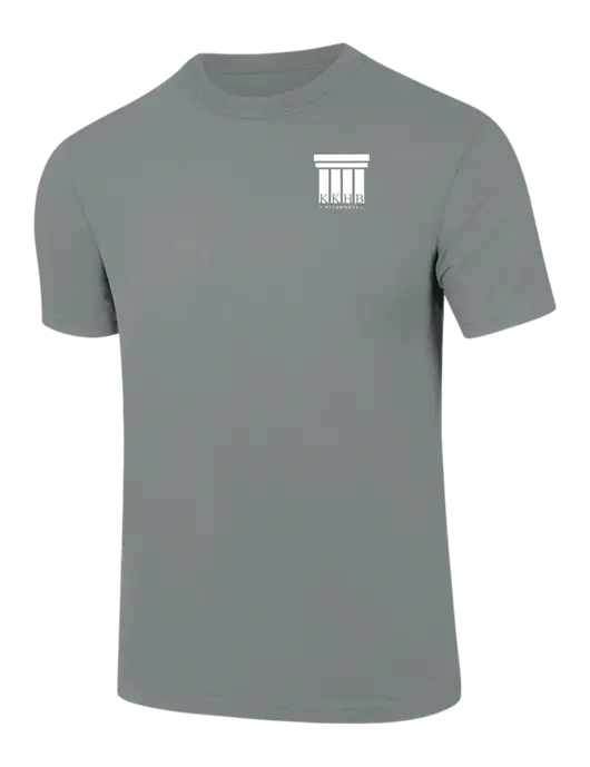 Comfort Colors 6.1 oz Medium Grey Heavyweight Ring Spun T-Shirt w/KKHB Attorneys Logo