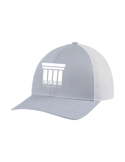 Richardson Adjustable Snapback Original 112 Trucker Cap Light Heather Grey w/White Mesh w/KKHB Attorneys Logo