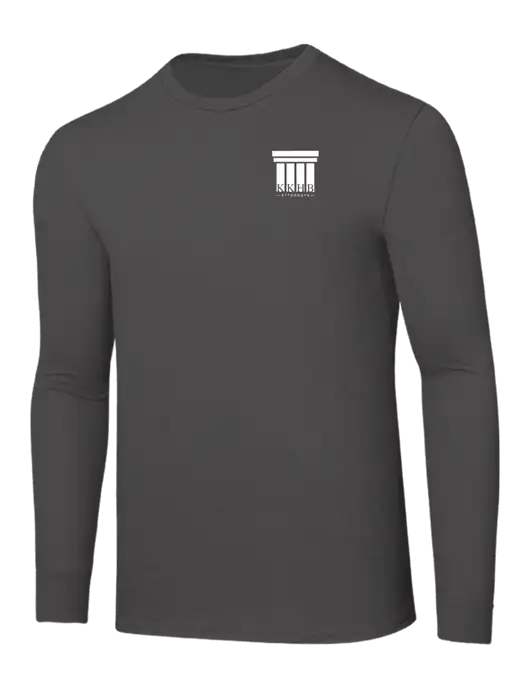 Seriously Soft Dark Grey Long Sleeve T-Shirt w/KKHB Attorneys Logo