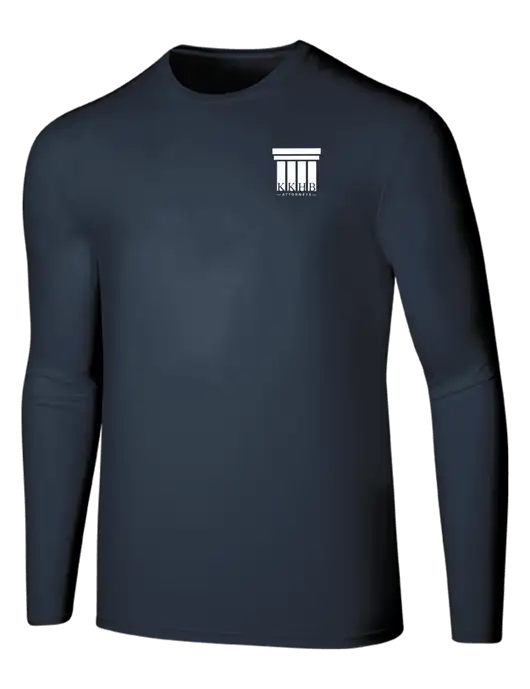 Seriously Soft Navy Long Sleeve T-Shirt w/KKHB Attorneys Logo