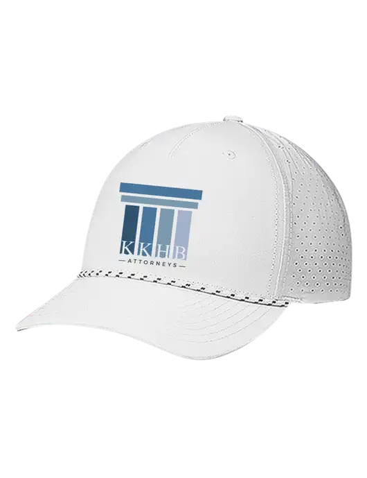 Richardson Laser Perf Performance White/White-Black Rope Cap w/KKHB Attorneys Logo